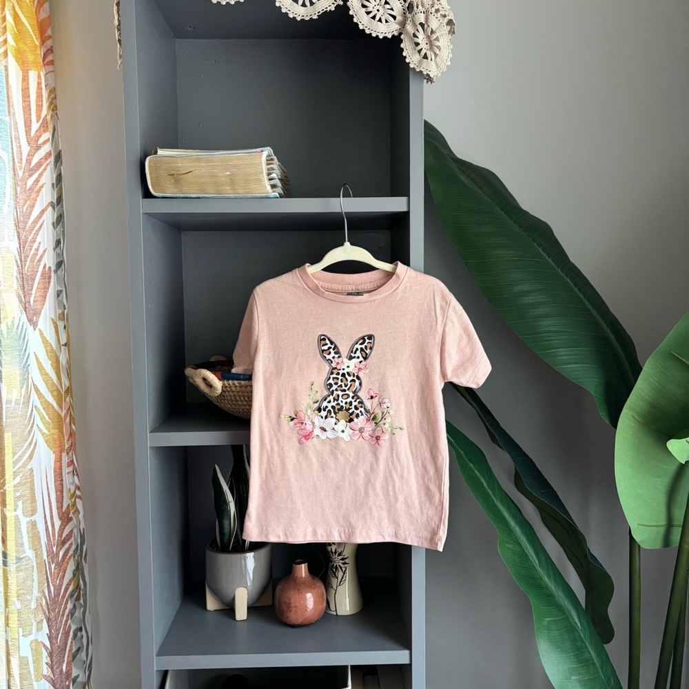 small shop spring bunny graphic tee